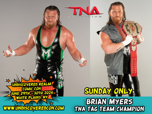 Brian Myers TNA Champion Undiscovered Realm Comic Con Westchester County Center White Plains New York