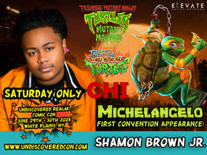 Shamon Brown Jr. First Convention Appearance Teenage Mutant Ninja Turtles Reunion TMNT Mutant Mayhem Undiscovered Realm Comic Con Westchester County Center White Plains New York Tales of the Teenage Mutant Ninja Turtles